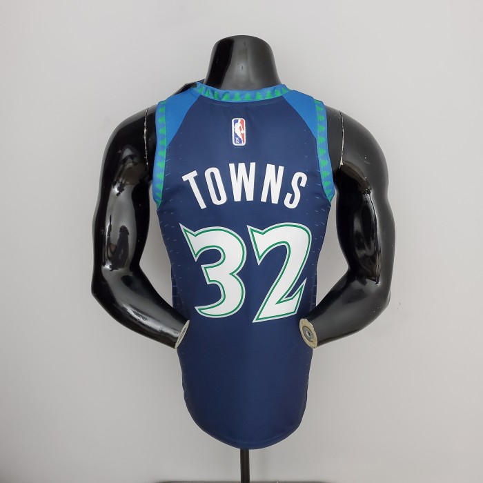 Karl-Anthony Towns Minnesota Timberwolves 75th Anniversary 2022 Swingman Jersey Blue - Image 2