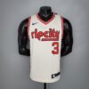 C.J. McCollum Portland Trail Blazers Swingman Jersey Beige