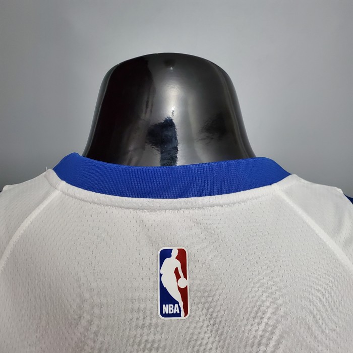 Klay Thompson Golden State Warriors Retro Version Swingman Jersey White - Image 8