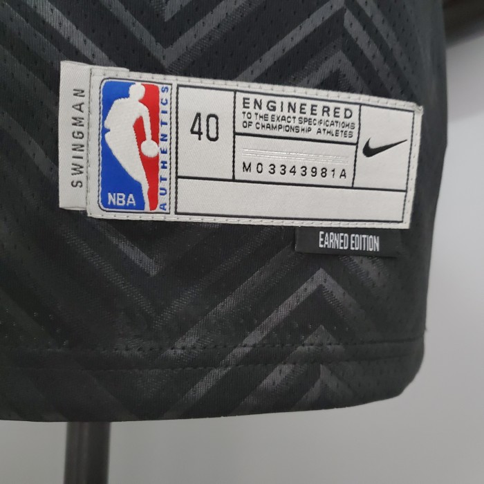 Kevin Durant Brooklyn Nets Bonus Edition Swingman Jersey Black - Image 7