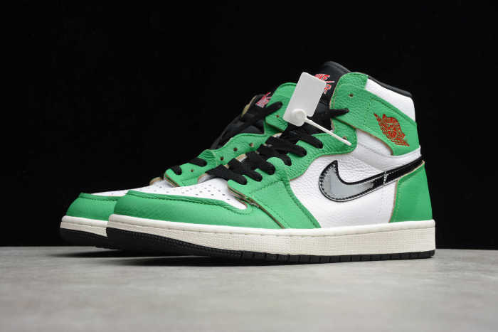 Air Jordan 1 White Green Black DB4612-300 - Image 4