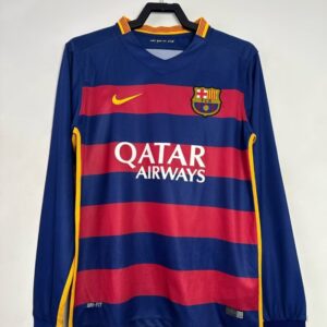 Barcelona Home Long Sleeve Retro Jersey 2015/16