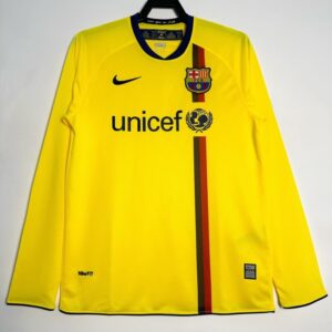 Barcelona Away Long Sleeve Retro Jersey 2008/09