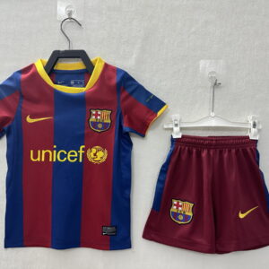 Barcelona Home Retro Kids Jersey 2010/11