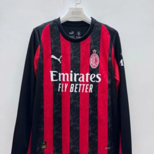 AC Milan Home Long Sleeve Man Jersey 25/26