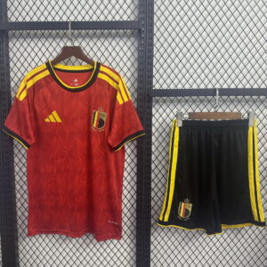 Belgium 2026 World Cup Short Sleeve Home Adult Suit