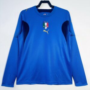 Italy Retro Home Long Sleeve Jersey 2006