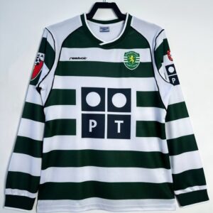 Sporting Lisbon Home Retro Long Sleeve Jersey 2001/03