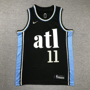 Atlanta Hawks Kids Jersey Black City Edition 23/24 NO.11 YOUNG